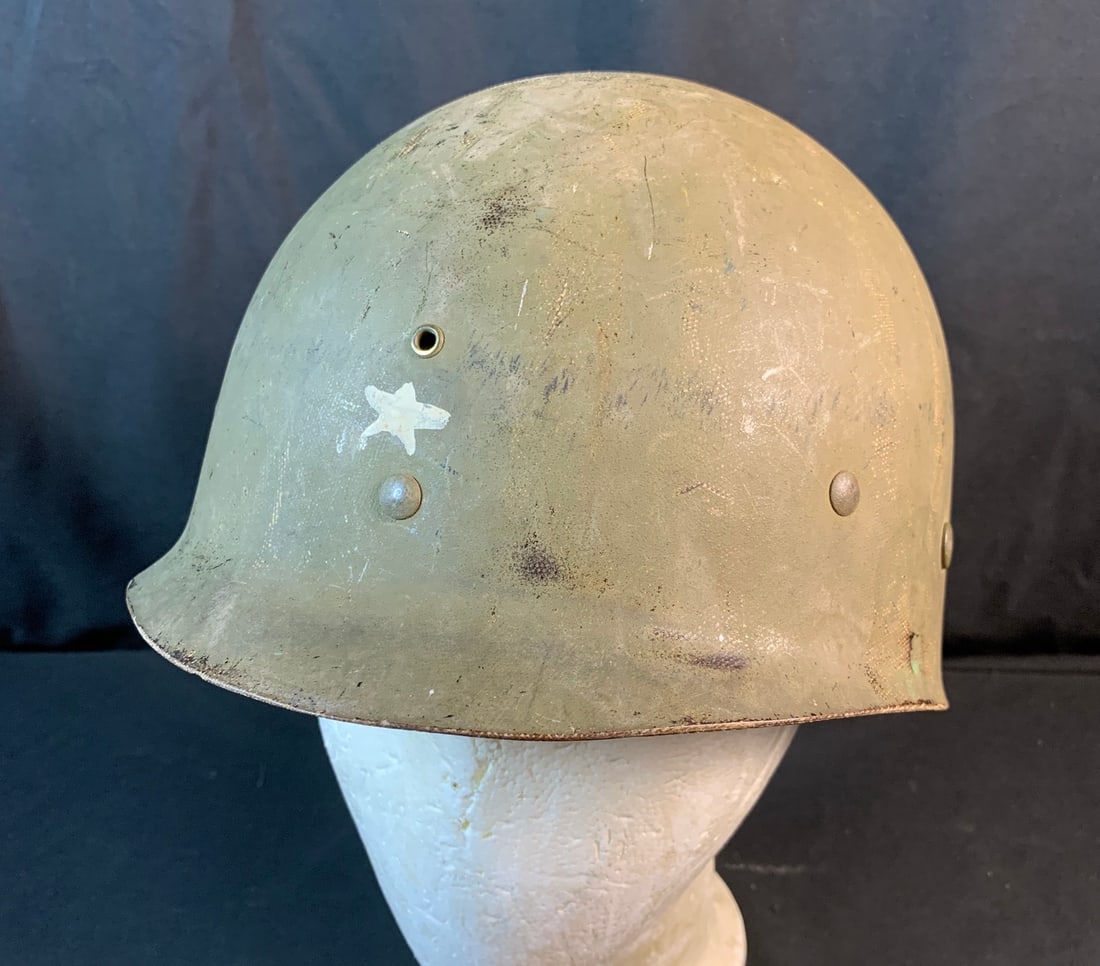 Hand painted early WW2 WWII Seaman paper Co Brigadier Generals M1 Helmet Liner (1 of 11)