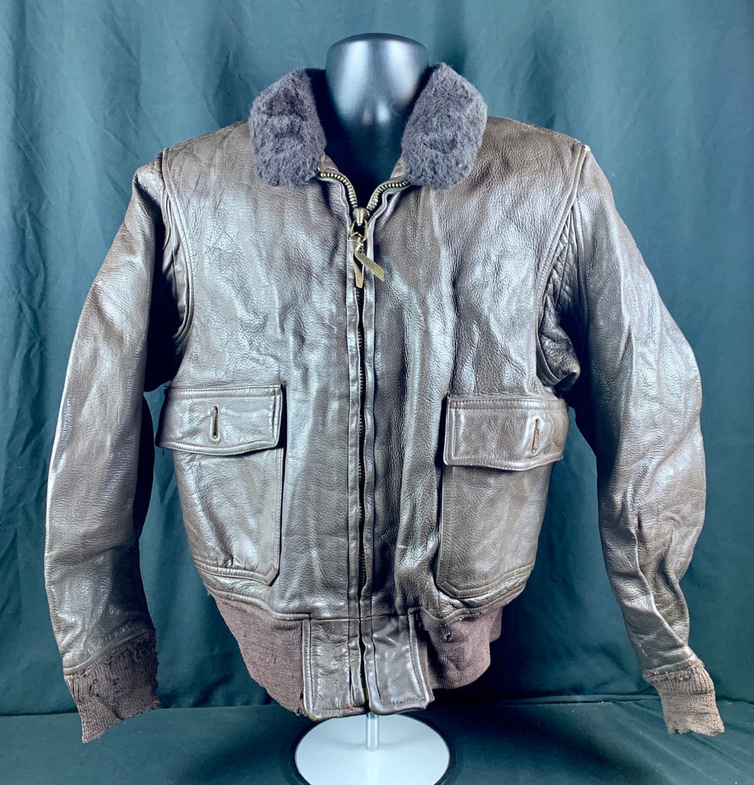 Original Vietname US Navy G-1 leather flyers jacket (1 of 14)