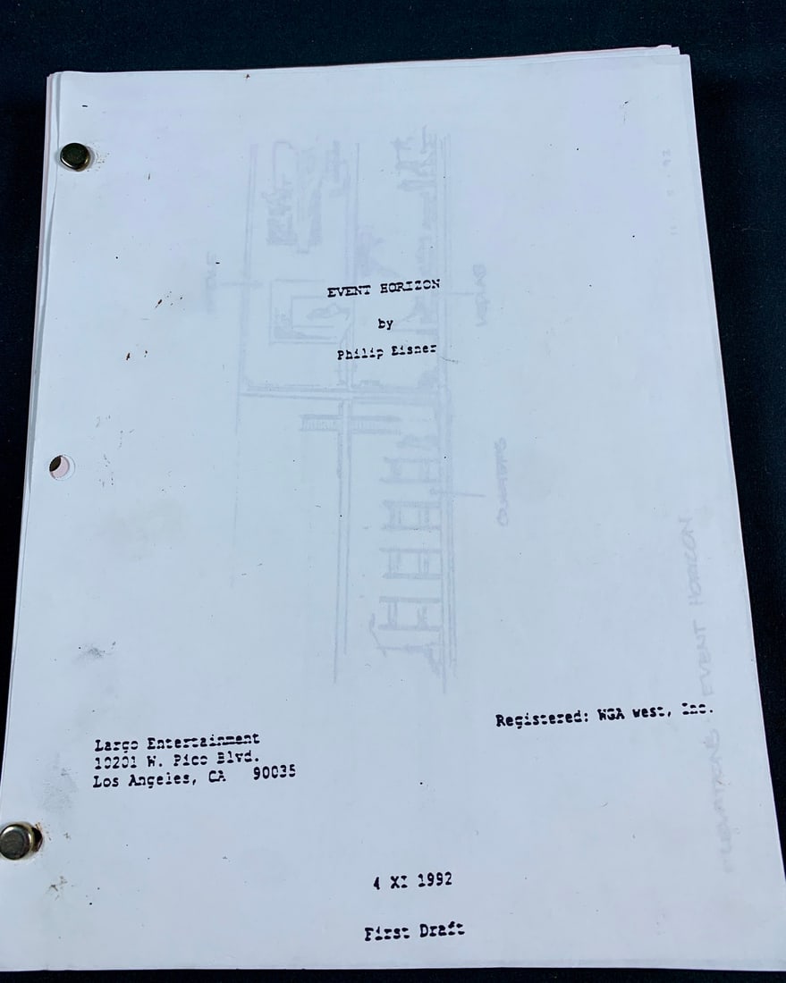 First draft script for Philip Eisner film Event Horizon (1 of 7)