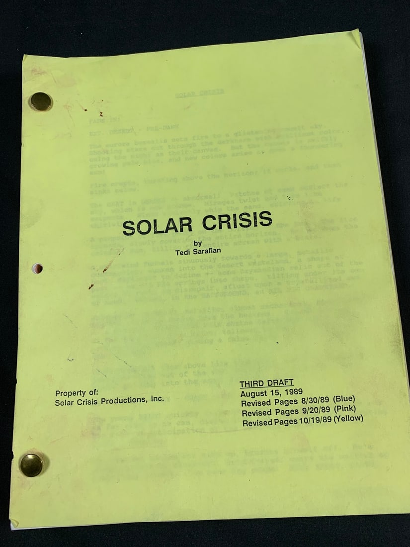 Sci Fi thriller Solar Crisis 1990 Script (1 of 7)
