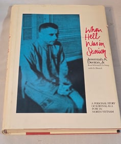 signed First Edition When Hell was in Session by Jeremiah A Denton Jr turned into a movie