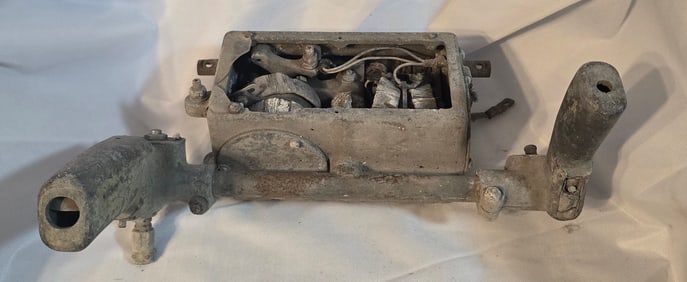 WWII Early B26 Top Turret Control Section from Crash Site Europe