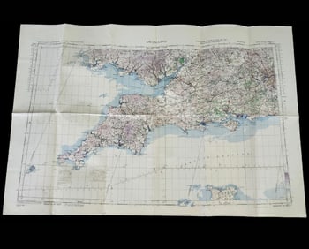 RAF WWII MAP SW England