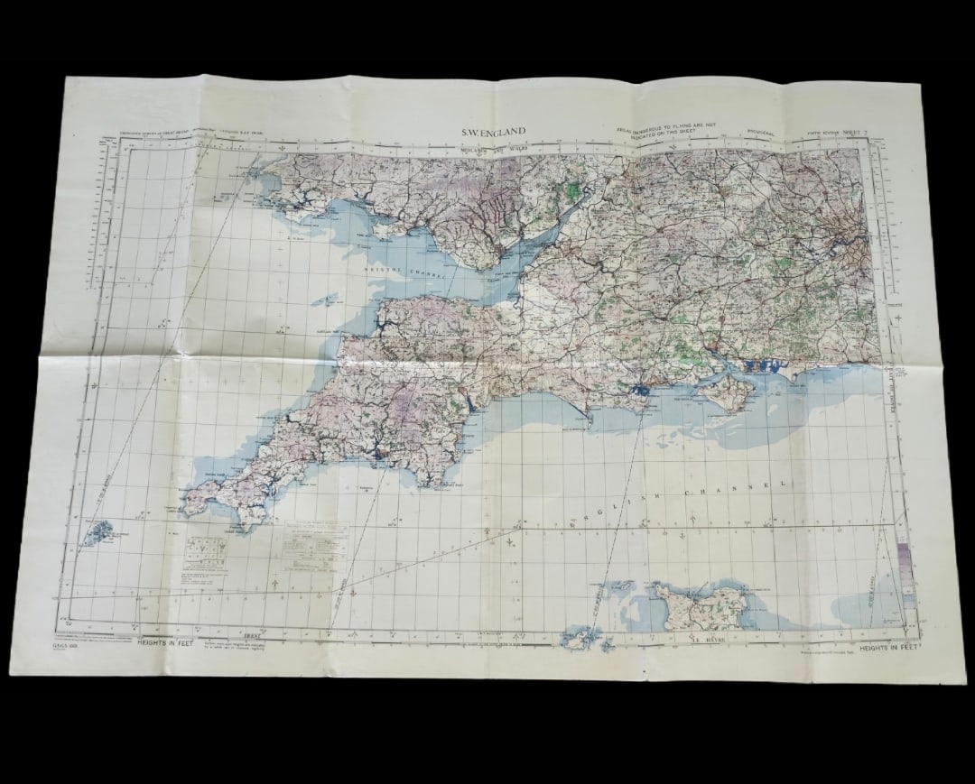 RAF WWII MAP SW England (1 of 5)