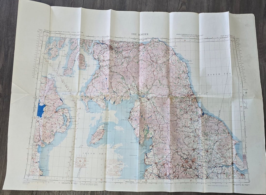RAF WWII MAP The Border (1 of 5)