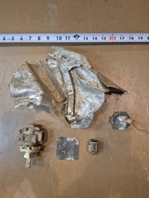 WWII German ME262 Plane Parts Dug from factory @ KUNO II in 2003