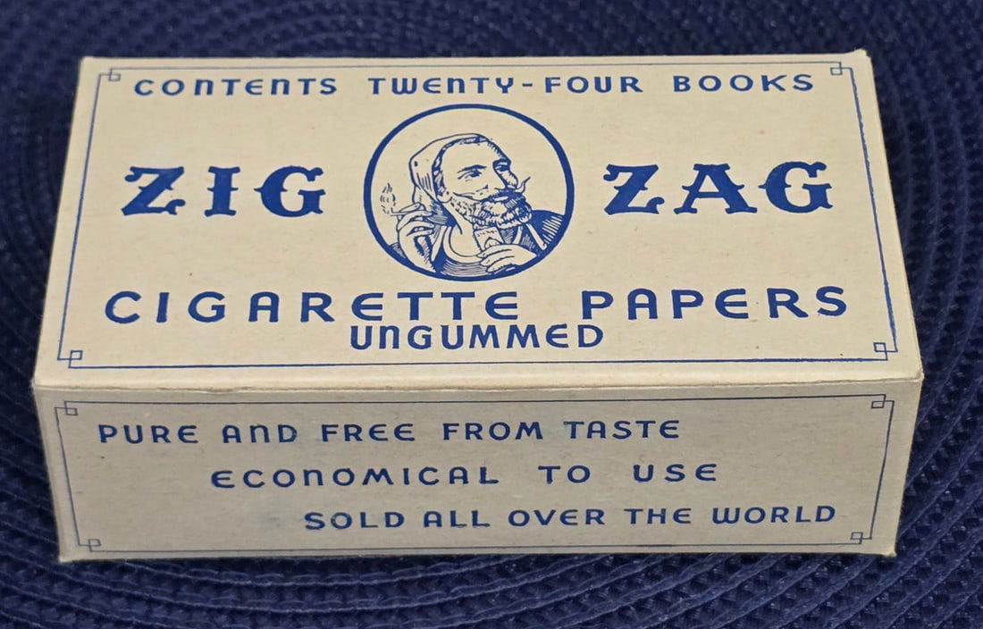 WWII Original Zig Zag Cigarette papers with original box. came from crate dated 1944. (1 of 8)