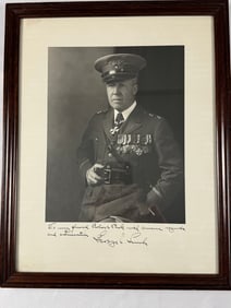 Original Framed and Autographed Portrait of General George Leach