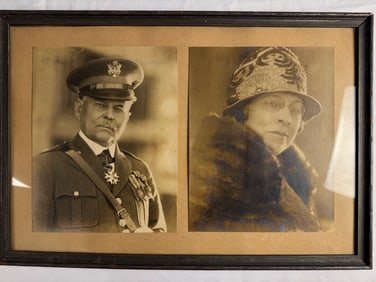 Original Framed portrait of Gerneral Robert Alexander and his wife