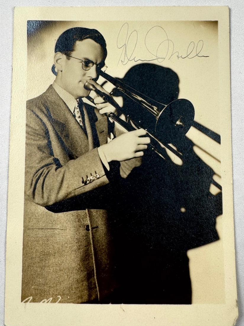 WWII Era 6x9 BandW Autographed Portrait of Glenn Miller (1 of 1)