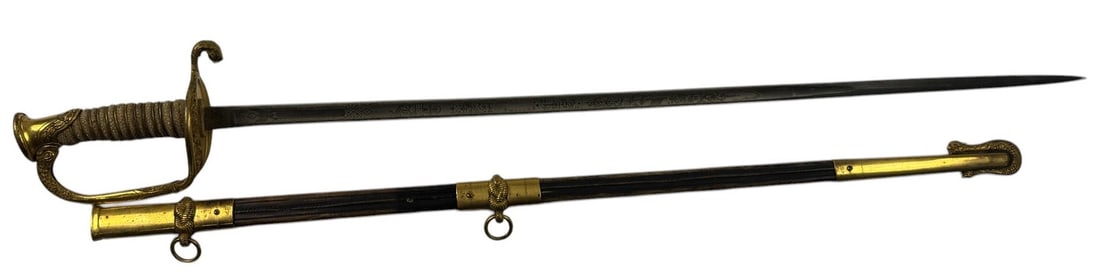 WWI Era US Naval Academy DressSword Identified to Edmond J. Kenny (1 of 7)
