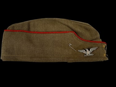 WWI U.S. Officer's British-Style Side Cap - Artillery Col.
