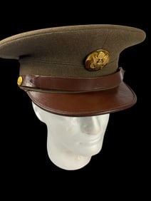 WWII US EM Dress cap - LARGE Named.