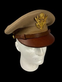WWII Officer's Tan Crusher by Luxenberg NY
