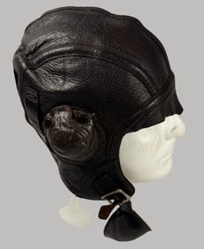 WWII USN - USMC Leather Flight Helmet Type NAF 1092