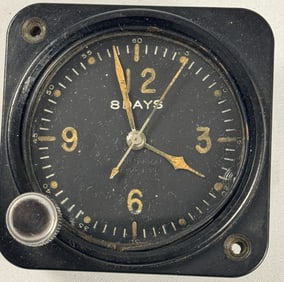 WWII AAF USN Type A-11 8-Day Aircraft Clock by Elgin 1942