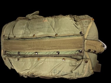 Korean War Era US Military 28 Foot Parachute Backpack