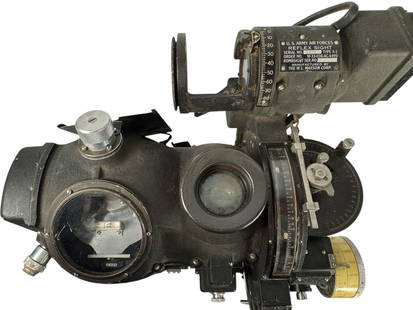 Original WWII Norden Bombsight M-9B With Type x-1 Reflex Site: Offered here is an authentic example of the legendary Norden bombsight, one of the most advanced and closely guarded technological instruments developed during World War II. Widely used by the U.S. Ar