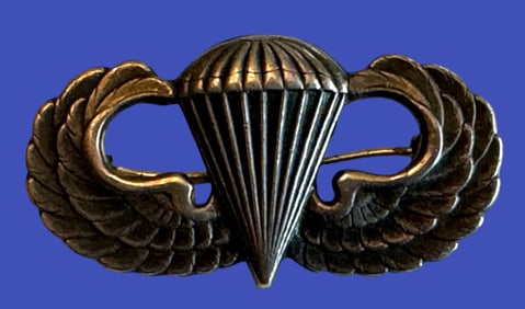 WWII Airborne Paratrooper Wings AE Co. Ster.