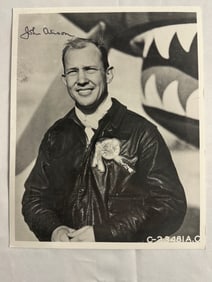 WWII 23rd Fighter Group Autographed Photo of Col. John Alison