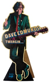 Dave Edmunds Twangin’ Record Store Promo Cardboard Standee 1981