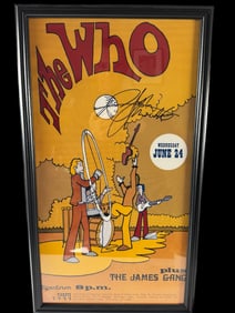 The Who Poster signed by John Entwistle