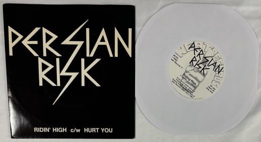 Persian Risk Ridin’ High rare NWOBHM 45 with sleeve