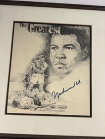 Mohamed Ali Autographed lithograph - Limited Edition 250 /250
