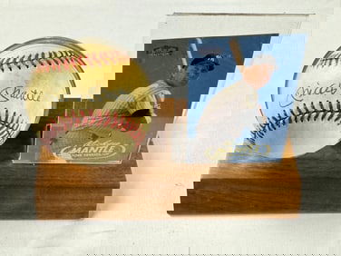 Mickey Mantle Autographed Baseball Display