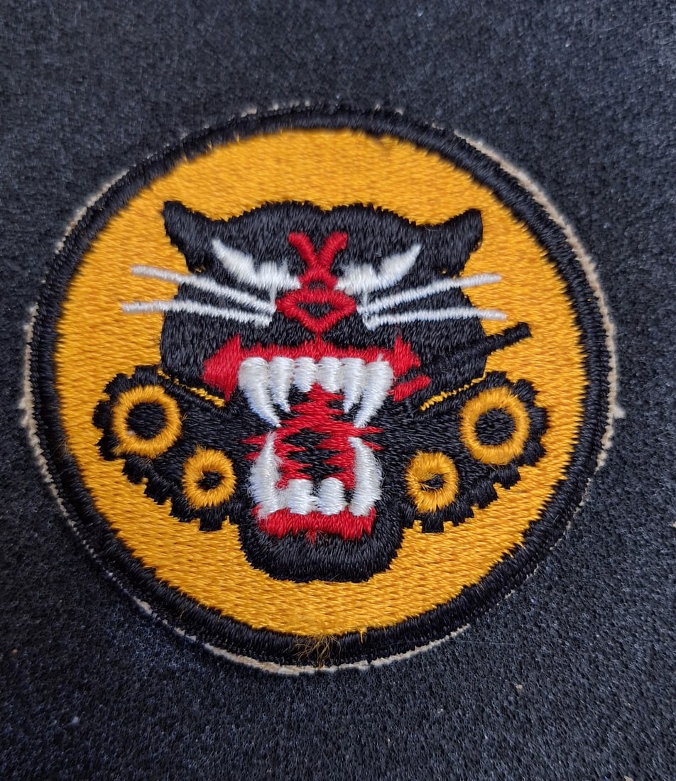 WWII Tank Destroyer Patch: Fully embroidered 4-wheel version