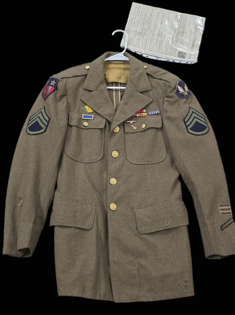 WWII Bullion Patched Named Uniform CBI Duane Fowler beautiful patches identified: WWII Bullion Patched Named Uniform CBI Duane Fowler beautiful patches