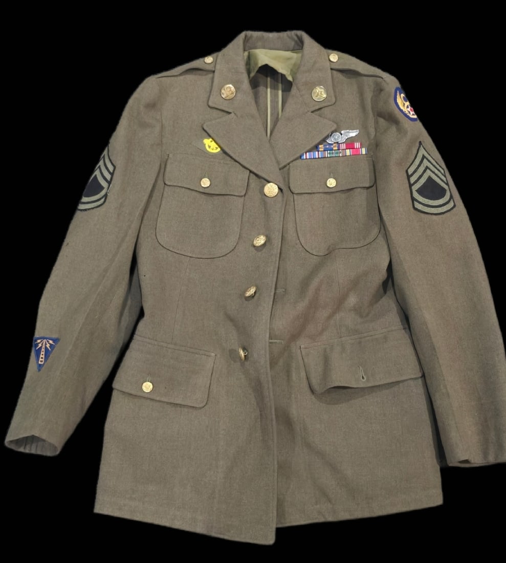 WWII Aircorp Uniform Crew Wing Ribbon Bar 8th AAF: WWII Aircorp Uniform Crew Wing Ribbon Bar 8th AAF
