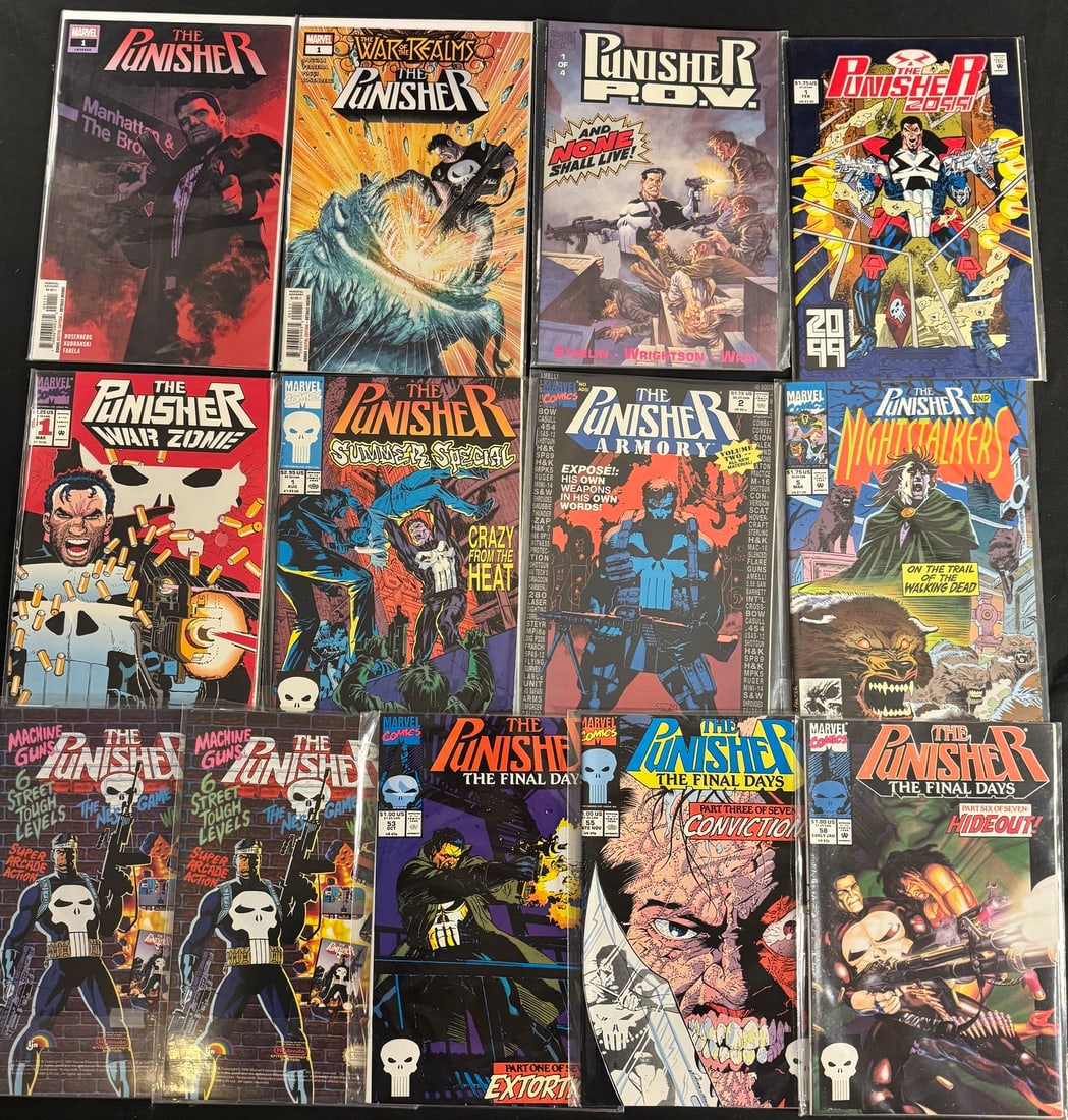 Approximately 16 Marvel Comics: the Punisher Series, Late 20th/early 21st Century (1 of 1)