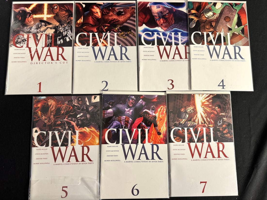 A Complete 7 Marvel Comics-civil War-Series Comic Books, 2006 (1 of 1)