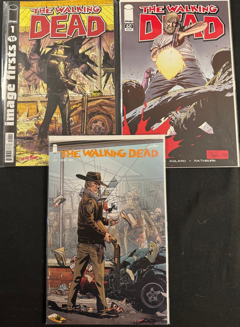 3 the Walking Dead Comic Books, a 15th Anniversary Retailer Variant (1 of 1)
