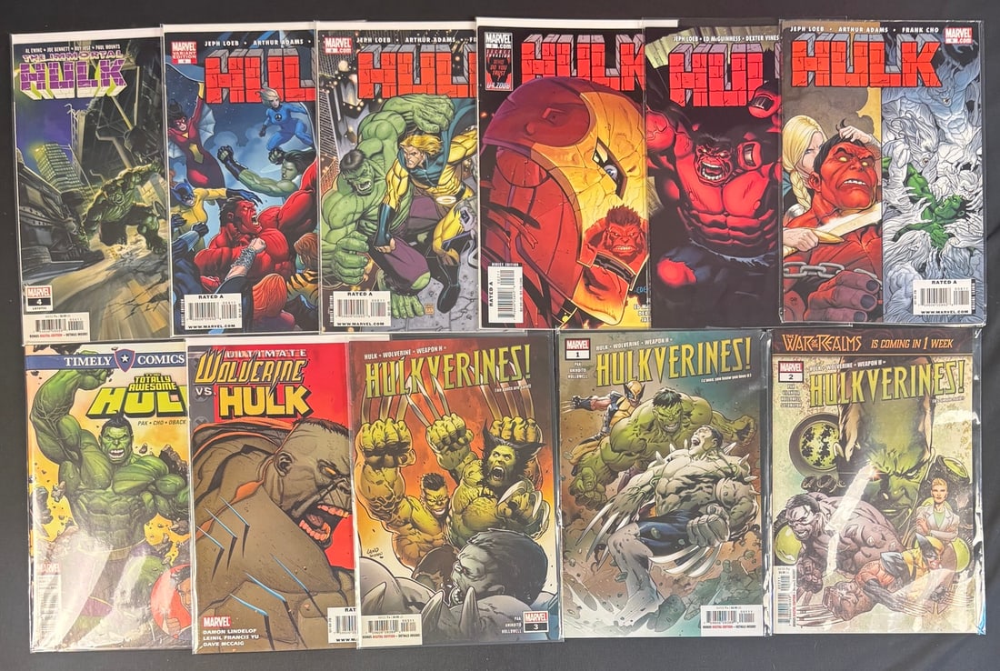 10 Marvel Hulk Comics, Featuring Red Hulk and Other Characters, 2008-2010s (1 of 1)