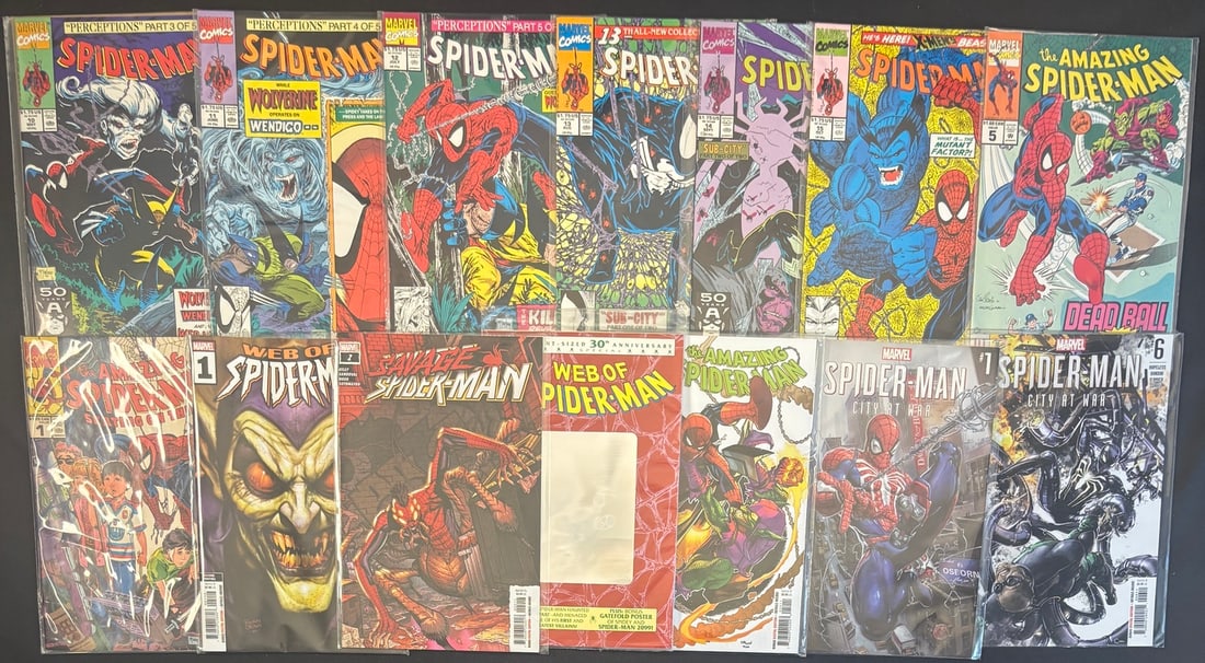 20-4 Marvel Comics, Predominantly Spider-man Titles, Issues From the 1990 Todd Mcfarlane Series (1 of 1)