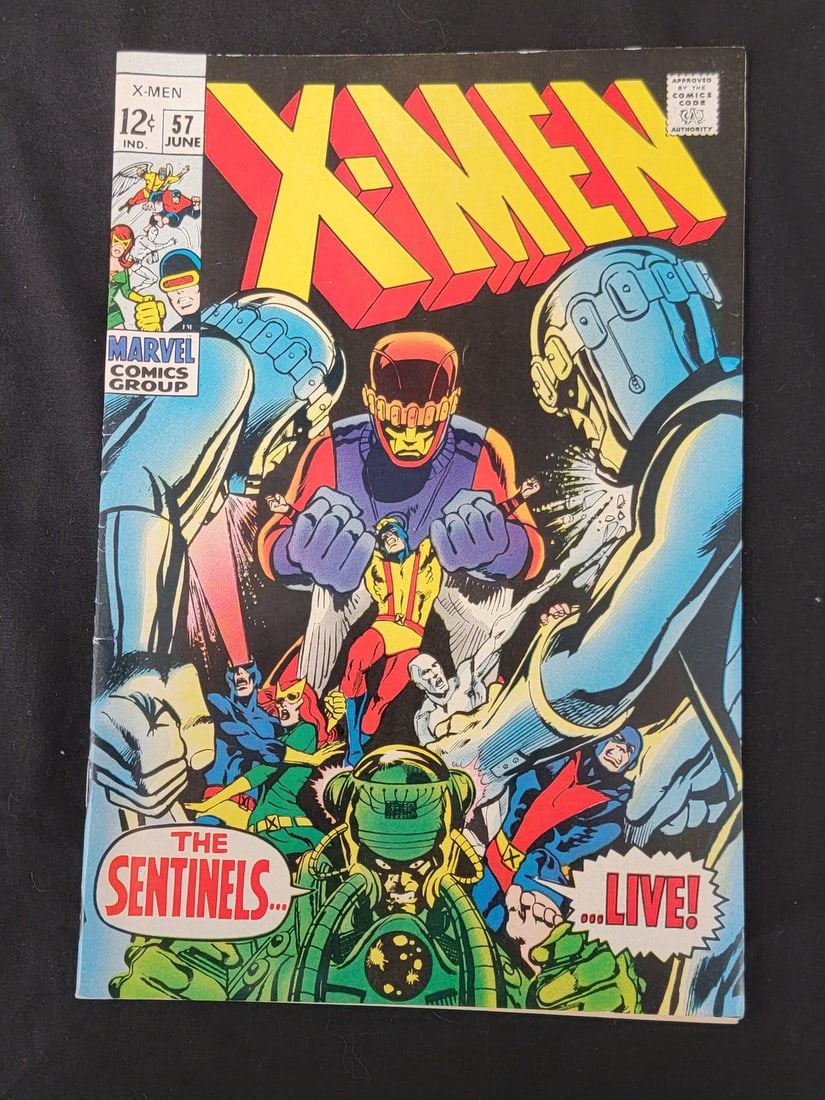 Marvel Comics-X-men -57, June 1969, Silver Age, First Appearance of Larry Trask (1 of 2)