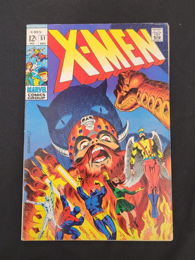 Marvel Comics, *x-men* -51, Featuring Jim Steranko Cover and First Appearance of Erik the Red, (1 of 2)
