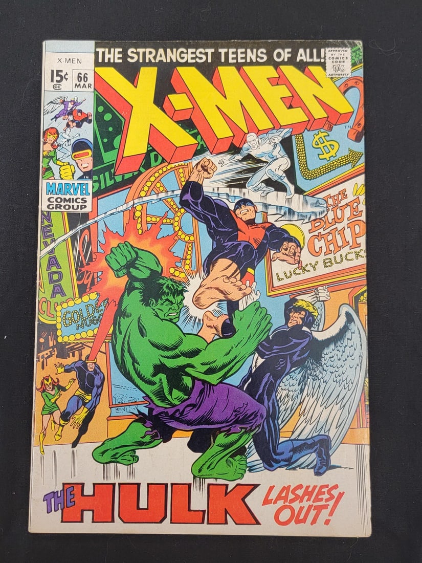Marvel Comics X-men -66, First & Only Hulk Appearance, Bronze Age, 1970 (1 of 2)
