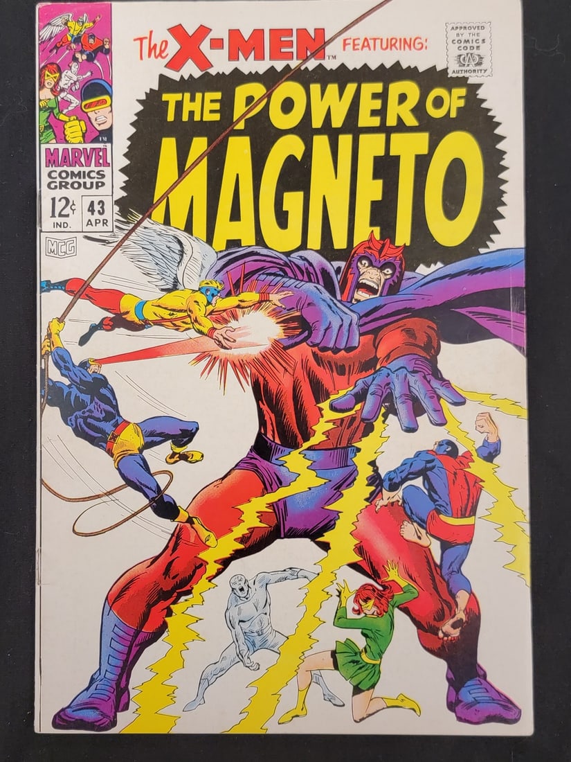 Marvel Comics Group, the X-men -43,-the Power of Magneto-, 1st Print, April 1968 (1 of 2)