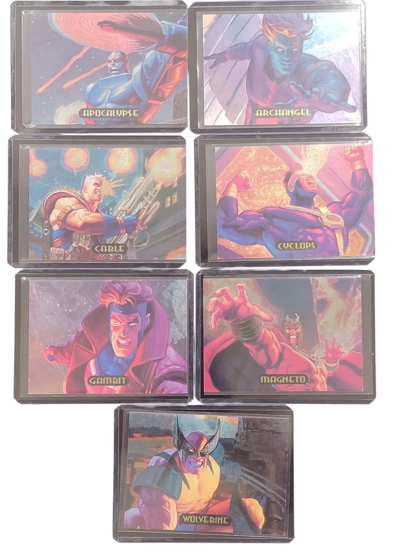 7 Marvel Masterpieces Powerblast Trading Cards (1 of 2)
