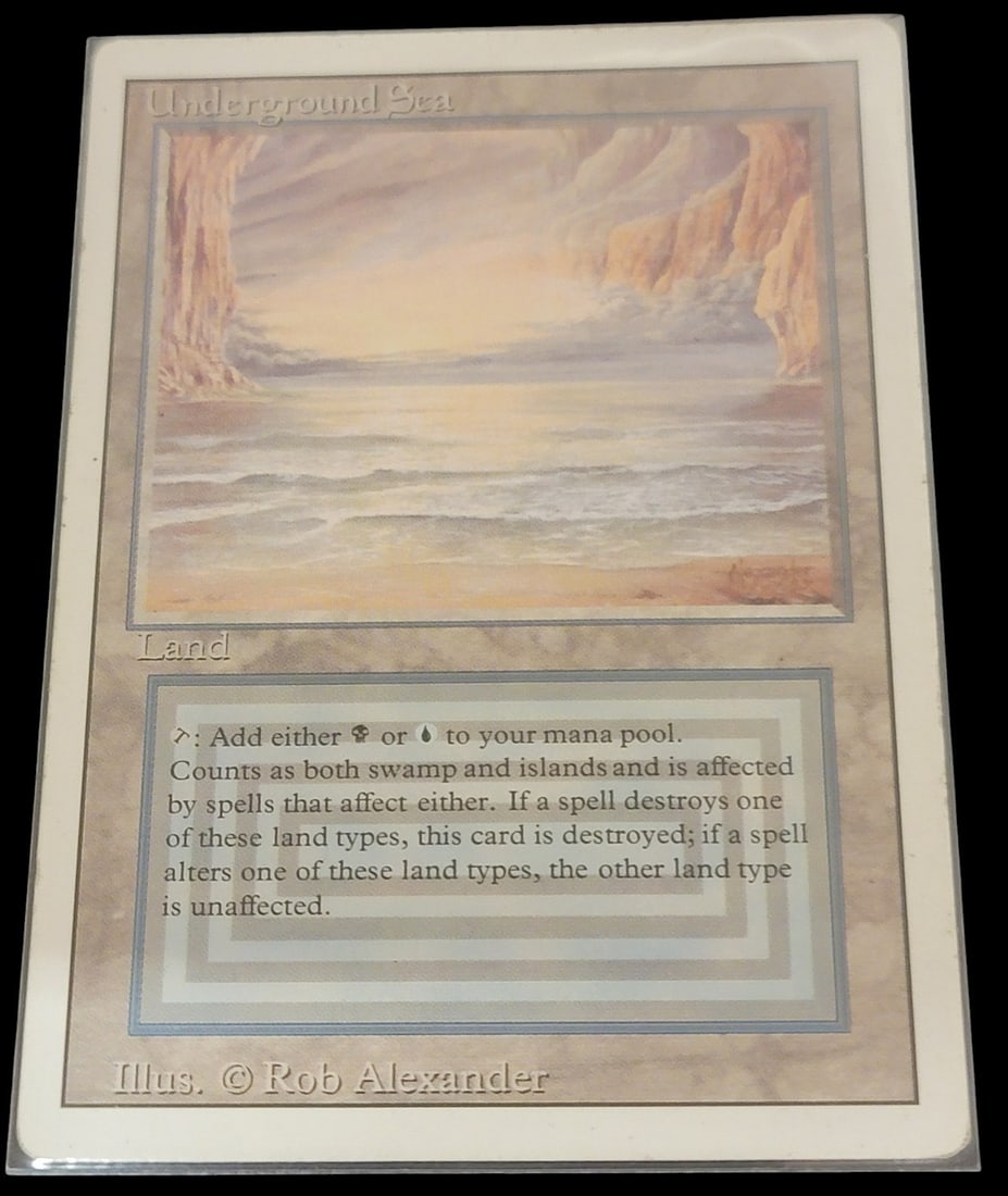 Mtg Revised Underground Sea Magic: the Gathering Trading Card (1 of 2)
