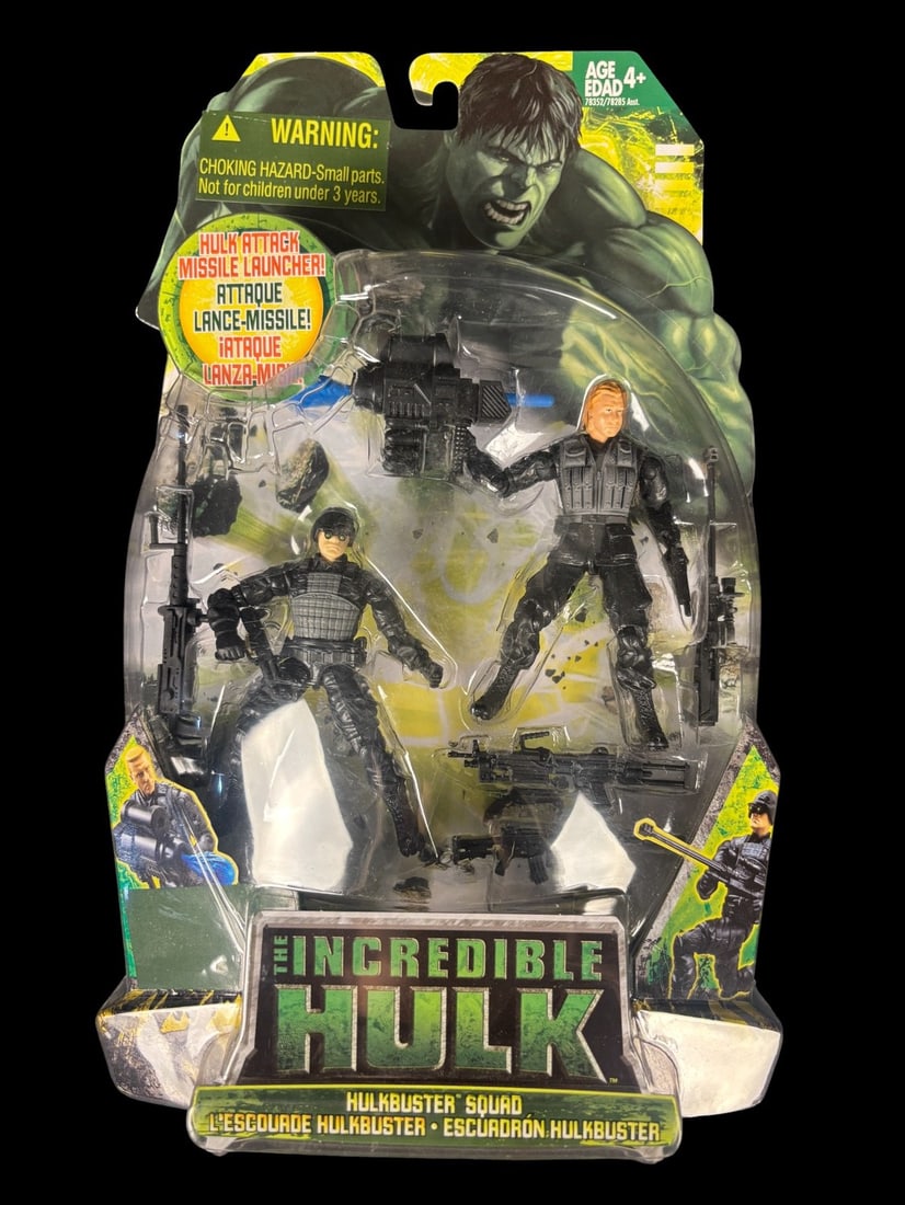 2008 Hasbro the Incredible Hulk Hulkbuster Squad Action Figures, Factory-sealed (1 of 2)