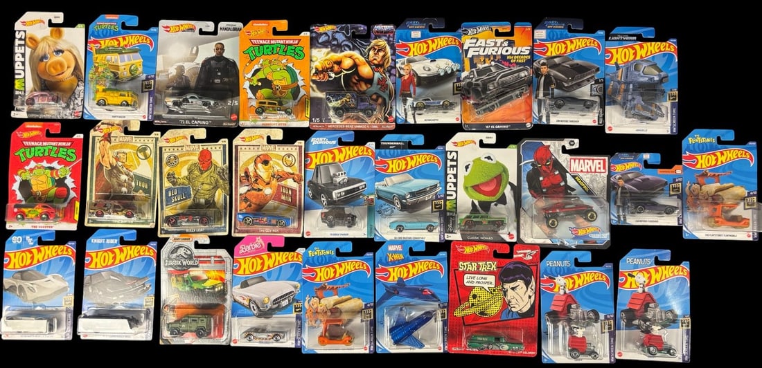 Hot Wheels and Matchbox Die-cast Pop Culture Vehicles,-screen Time-Series (1 of 1)