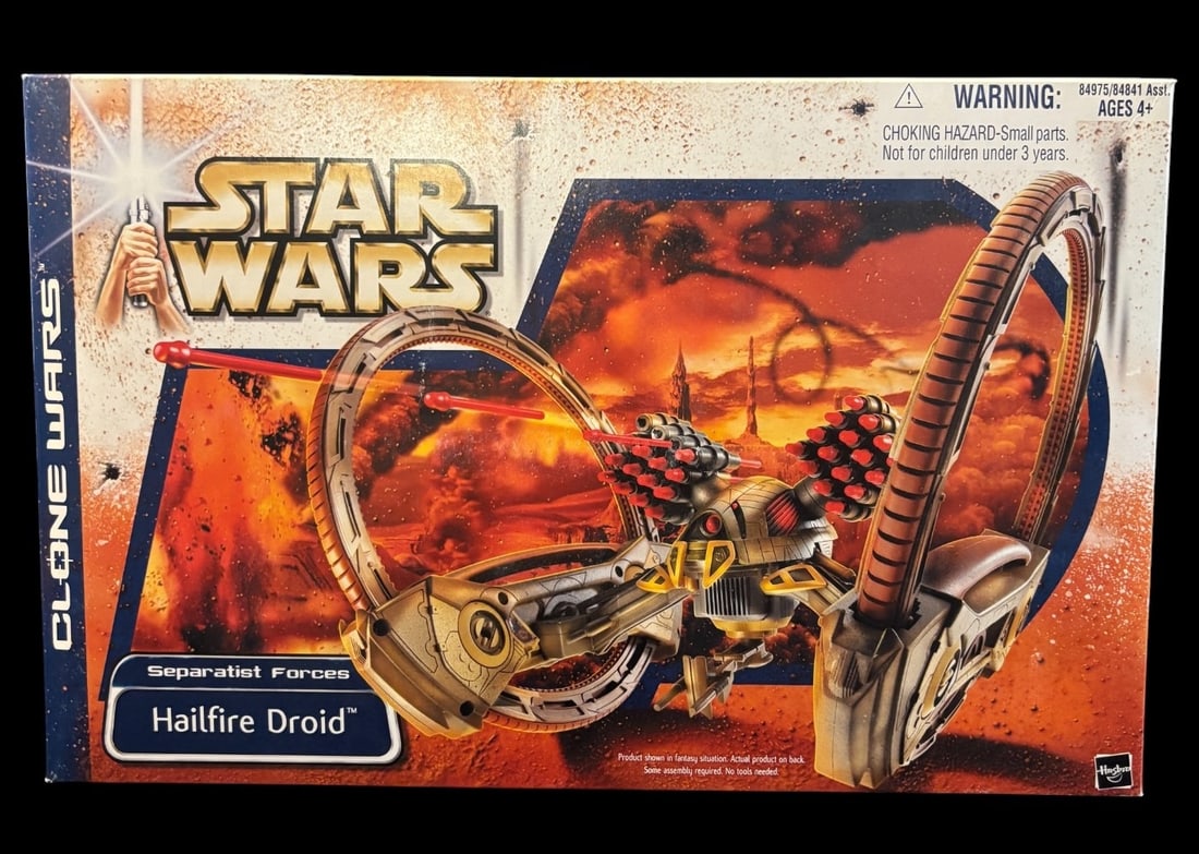 Hasbro Star Wars Clone Wars 2003 Separatist Forces Hailfire Droid, Factory Sealed (1 of 2)