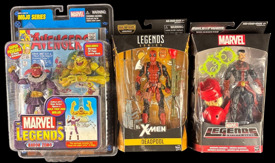 3 Marvel Legends Action Figures, Marvel B8345as0 Deadpool X-men Series Juggernaut Build-a-figure (1 of 1)