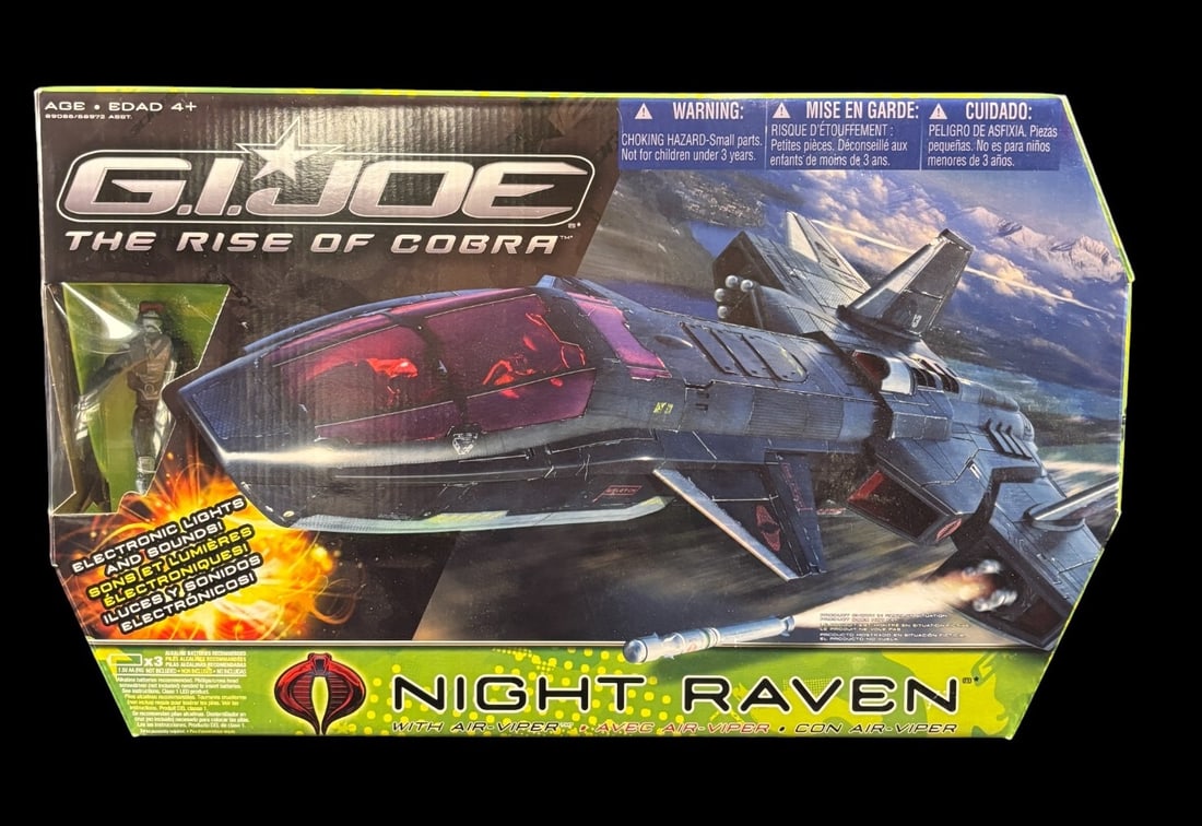 G. i. Joe the Rise of Cobra Night Raven Fighter Jet With Air-viper Figure (1 of 2)