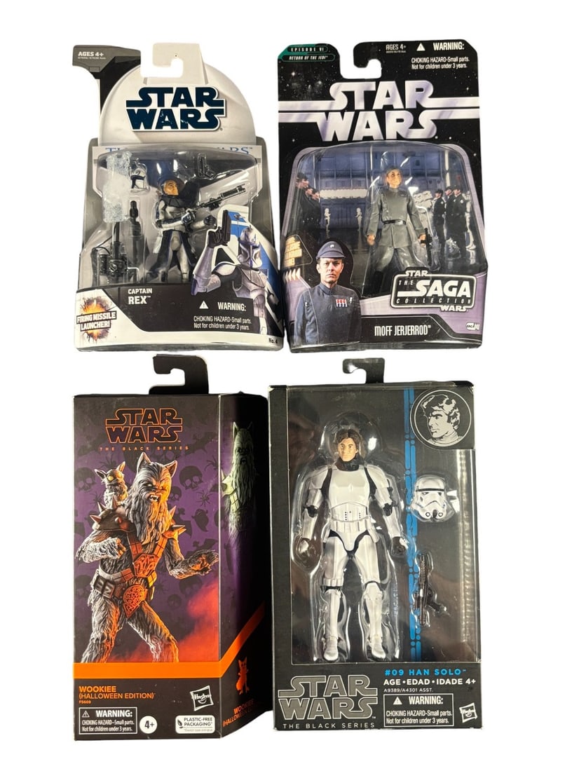 4 Star Wars Action Figures, Comprising the Black Series and the Saga Collection by Hasbro (1 of 1)