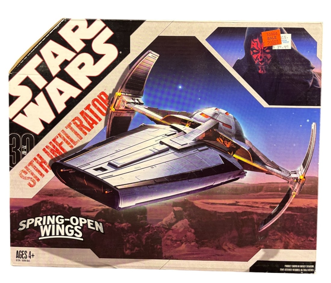 Star Wars 30th Anniversary Sith Infiltrator, Darth Maul-s Ship, Hasbro, Boxed (1 of 2)